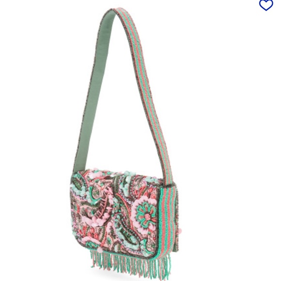 🩷MADE IN INDIA HANDMADE VIRAL Paisley Sling Bag🩷NWT - Picture 3 of 17